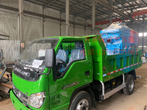 一台550路面喷砂机已装车完毕，马上发货